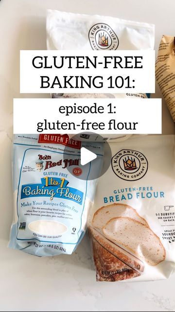 Erin Collins | Gluten-Free Recipes on Instagram: "@meaningfuleats GF Baking 101! 🧡  Episode 1: Gluten-Free Flour - Part 1!  Welcome to my series on Gluten-Free Baking 101! Today I’m talking about my favorite gluten-free flour blends. At Meaningful Eats I’m all about keeping recipes as easy and approachable as possible - which is why I love using flour blends!  My top picks for 95% of my recipes are King Arthur Gluten-Free Measure-for-Measure Flour and Bob’s Red Mill 1:1 Baking Flour. These flours work best in NON-YEASTED recipes like cookies, brownies, muffins, cakes and cupcakes.  Comment “links and I’ll send you the links to these flour blends.  Stay tuned for part 2 about gluten-free flour for yeast breads! And follow this series for 20 basic, well-tested recipes that every gluten-free 1 To 1 Baking Flour Recipes, Gluten Free Soul Cakes, Pillsbury Gluten Free Flour Recipes, Gluten Free King Arthur Flour Recipes, Gluten Free Self Rising Flour, Gluten Free Bread Flour Recipe, Erin Collins, Gluten Free Conversion Chart, Bread Flour Recipe