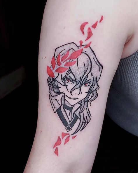 Hades Chuuya❣️ @chuuyainks @arliatattoo . . . . #arliatattoo #tattoos #orlando #orlandotattooartist #orlandotattoos #florida #floridatattooartist #floridatattoos #tattooexperience #chuuya #chuuyatattoo #bungostraydogs #bsd #bsdtattoo #bungostraydogstattoo #chuuyanakahara Dazai And Chuuya Tattoo, Chuuya Nakahara Tattoo, Chuuya Tattoo Ideas, Bungo Stray Dogs Tattoo Ideas, Chuuya Tattoo, Bungou Stray Dogs Tattoo, Dazai Tattoo, Bungo Stray Dogs Tattoo, Bsd Tattoo