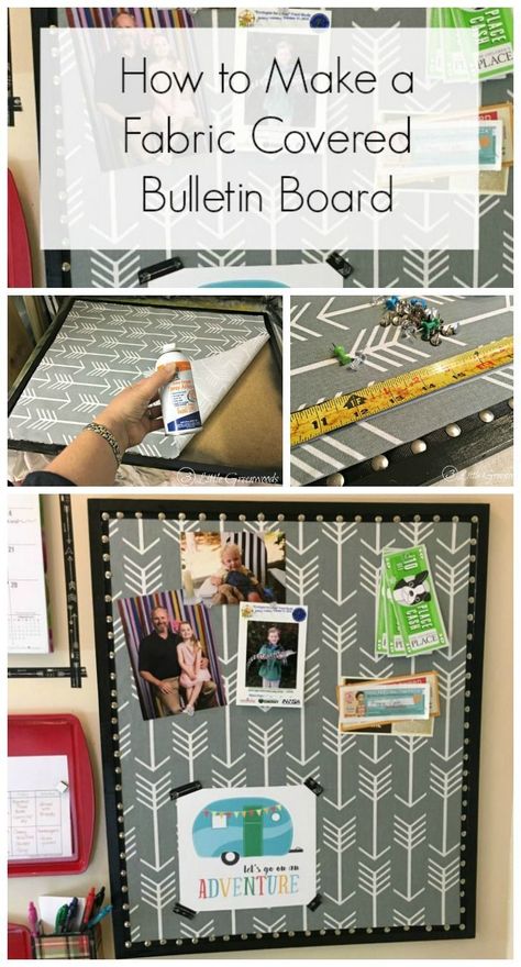 Bulletin Board Ideas For Home, Cork Board Ideas For Bedroom, Fabric Covered Bulletin Board, Diy Command Center, Office Bulletin Boards, Cork Board Wall, Fabric Bulletin Board, Diy Bulletin Board, Diy Cork Board