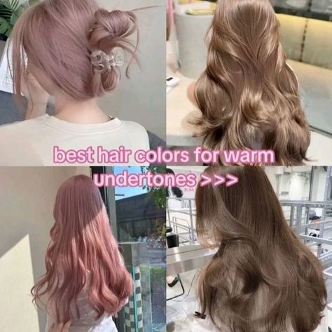 Colors For Warm Undertones, Hair Colors For Neutral Skin Tones, Hair Colors For Warm Undertones, Warm Tone Hair, Warm Undertone Hair Color, Warm Tone Hair Color, Neutral Hair Color, Color Analysis Test, Hair Color For Warm Skin Tones