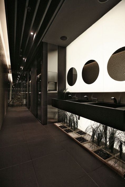 Lobi Hotel, Public Restroom Design, Commercial Bathroom Designs, Fancy Bathroom, Toilette Design, Wc Design, Public Hotel, Restroom Design, Public Bathrooms