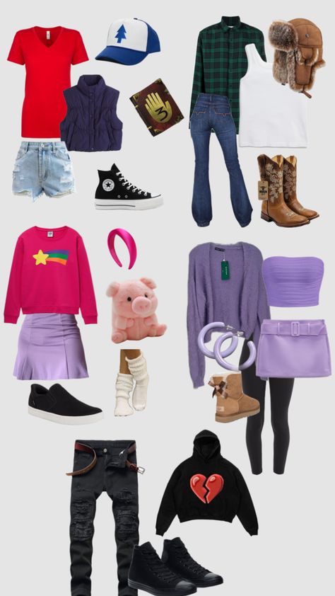 #halloweencostume #costums #groupcostume #halloween24 #gravityfalls #dipperpines #mablepines #dipperandmabel Mable Pines, Ac D, Dipper And Mabel, Dipper Pines, Group Costumes, Gravity Falls, Halloween Costumes