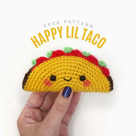 Taco Crochet Free Pattern, Crochet Taco Pattern Free, Crochet Taco Pattern, Crochet Burrito, Taco Crochet, Crochet Taco, Tuesday Post, Ferret Toys, Crochet Geek