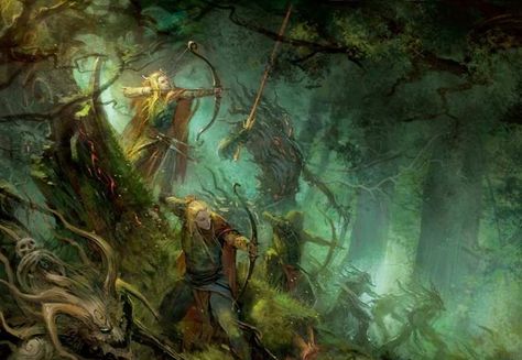 Warhammer Wood Elves, Wood Elves, Elves Fantasy, Forest Elf, Elf Art, Wood Elf, Fantasy Battle, Warhammer Art, Fantasy Pictures