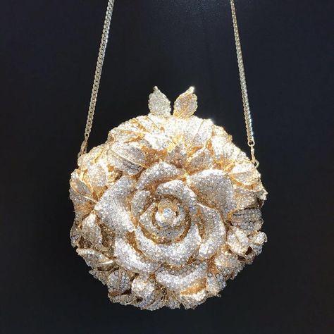 Smarter Shopping, Better Living! Aliexpress.com Party Purse Handbags, Flower Clutch, Crystal Party, Rhinestone Handbags, Metallic Wedding, Studded Clutch, Party Handbags, Luxury Clutch, Rhinestone Clutch