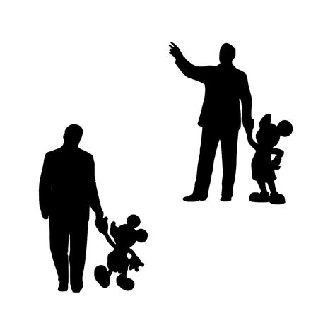 Walt and Mickey Decal Walt and Mickey Silhouette Vinyl | Etsy Walt And Mickey Tattoo, Walt Disney And Mickey Mouse, Walt Disney And Mickey, Disney Grad Caps, Walt And Mickey, Mickey Tattoo, Mickey Mouse Stickers, Disney Tee Shirts, Mickey Hands