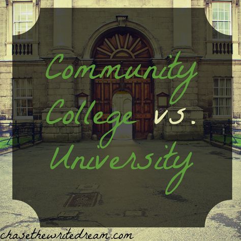 The community college vs. university debate is one that continues to be talked about frequently among graduating high school students, families, and schools Parent Board, Graduating High School, College Hacks, Community College, Going Back To School, College Life, School Students, High School Students, The Community