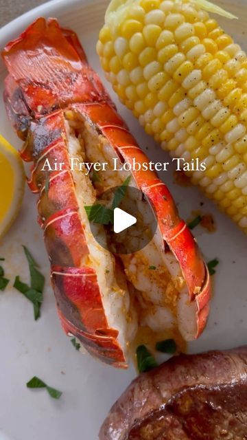 Fish Recipes In Air Fryer, How To Cook Frozen Lobster, Air Fryer Lobster Tails, Lobster Meals Dinners, Lobster Tail Recipe, Air Fryer Recipes Meat, Easy Lobster Tail Recipe, Frozen Lobster, Paprika Sauce