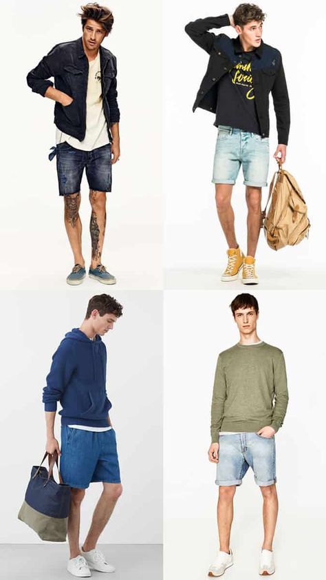 The Right Shoes To Wear With Every Type Of Shorts This Summer | FashionBeans Minimalist Outfit For Men, Mens Jean Shorts Outfits, Shoes With Shorts, Outfits Lookbook, Mens Fashion Summer Outfits, Summer Hacks, Types Of Shorts, Sneaker Outfits, Lookbook Inspiration