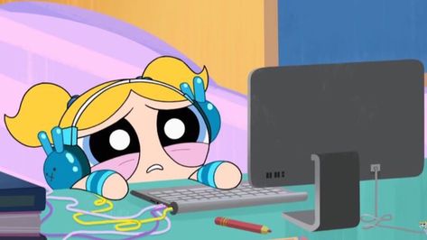 Powerpuff Kızları, Power Puff Girls Bubbles, Ed Wallpaper, Powerpuff Girls Wallpaper, A Cartoon Character, Wallpaper Notebook, Wallpaper Disney, Bubbles Wallpaper, Cute Laptop Wallpaper