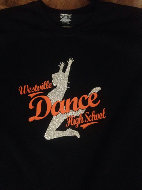 Dance sparkle vinyl Dance Team Shirt Ideas, High School Dance Team Shirts, Dance Competition Shirt Ideas, Dance Team Shirts Design, Dance Team T Shirt Designs, Dance T Shirts Ideas Design, Dance Shirts Ideas Dancers, Logo Design Dance, Dance Shirts Ideas