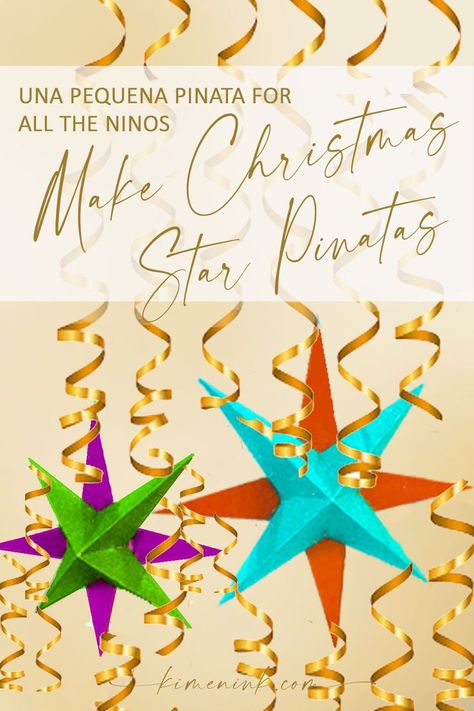 Diy Star Pinata, Christmas Star Diy, Christmas Piñatas, Pinata Ornament, Christmas Star Crafts, Mexico Crafts, Diy Christmas Star, Star Pinata, Diy Pinata