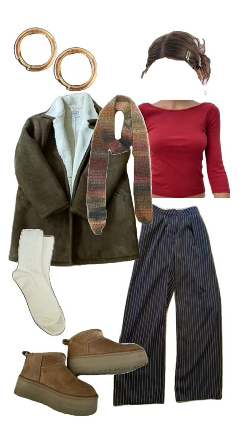 Comfy Movie Theater Outfits, Cute Lazy Day Outfits For Winter, Winter Lazy Day Outfit, Cold Lazy Day Outfit, Comfy Winter Outfits Lazy Days, Outfit Inspo Nyc, Comfy Winter Outfits, Theatre Outfit, Chicago Outfit