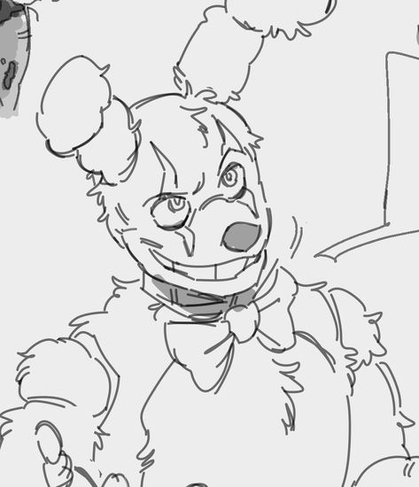 Fnaf Fan Art Springtrap, Cute Springtrap Fanart, Fnaf Art References, Pride Month Drawing Ideas, Fnaf Sketches Springtrap, Springtrap Drawings Sketches, Fnaf Bunny Oc, How To Draw Springtrap, Springtrap X Y/n Fanart