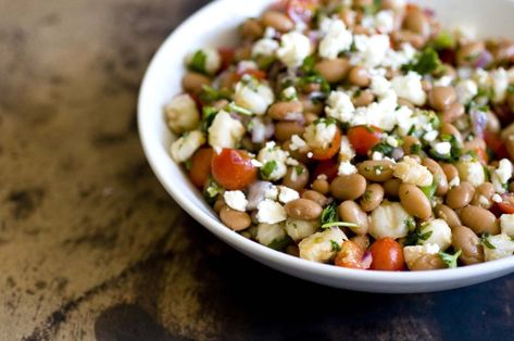 Pinto and Hominy Salad - Pinto Bean Salad, Hominy Salad, Canned Hominy, Homesick Texan, Texas Caviar, Pinto Bean, Cowboy Caviar, Tex Mex Recipes, Plum Tomatoes