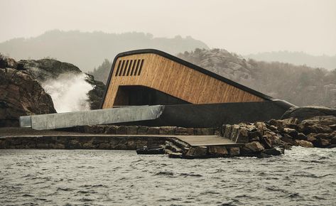 . Mini Chalet, Norwegian Architecture, Underwater Restaurant, Artificial Reef, Under The Water, Champagne Bar, Marine Environment, Alvar Aalto, Time Magazine