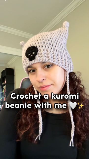 Cat Beanie Tutorial, Beanie Tutorial, Cat Beanie, Reels Video, Crochet Fashion, Etsy Shop, Crochet