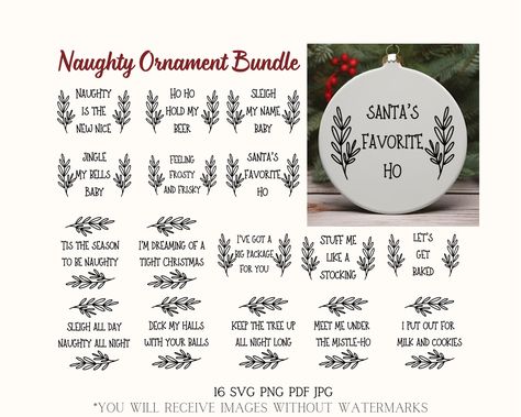 Inappropriate Christmas Ornaments, Santas Favorite Ho, Milk N Cookies, Svg Funny, How To Make Tshirts, Holiday Deals, Christmas Png, Funny Christmas, Social Media Graphics