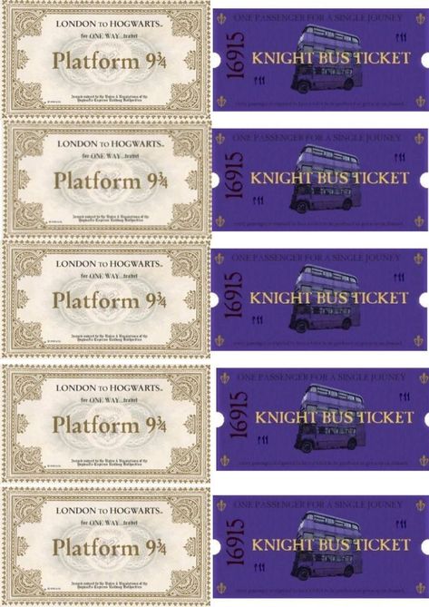 Harry Potter Ticket, Harry Potter Knight Bus, Knight Bus, Harry Potter Scrapbook, Harry Potter Monopoly, Classe Harry Potter, Harry Potter Theme Birthday, Imprimibles Harry Potter, Harry Potter Miniatures