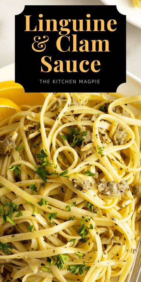 This Linguine with Clam Sauce recipe is for the seafood lover! Affordable canned baby clams are cooked into a fresh, light wine sauce and served over linguine. Linguine Recipes Easy, Clams Pasta, Clam Pasta Recipe, Clam Sauce Recipe, Linguine And Clams, Clam Sauce Linguine, Clam Pasta, White Clam Sauce, Linguine Recipes