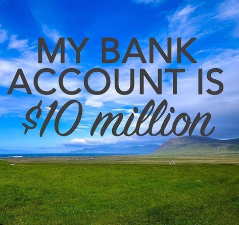 Pinterest: keedrajackson Million Dollars In Bank Account, Affirmation Inspiration, My Bank Account, 10 Million Dollars, Manifestation Miracle, A Course In Miracles, Law Of Attraction Money, Cottage Rental, Abundance Affirmations