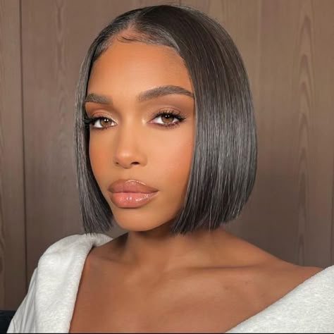 Lori Harvey Bob, Stage 5 Clinger, Braid Hairstyle Ideas, Waterfall Braid Hairstyle, Short Relaxed Hairstyles, Lori Harvey, Short Sassy Hair, Short Curly Haircuts, Waterfall Braid