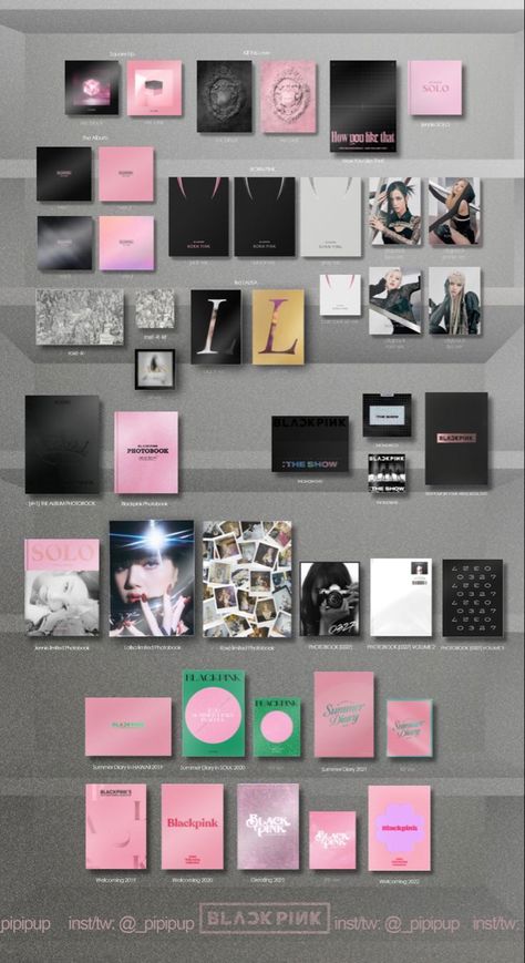 Kpop Albums Shelf, Album Template, Astuces Diy, Fandom Kpop, Miraculous Ladybug Funny, Kpop Merch, Born Pink, Blackpink And Bts, Black Pink Instagram