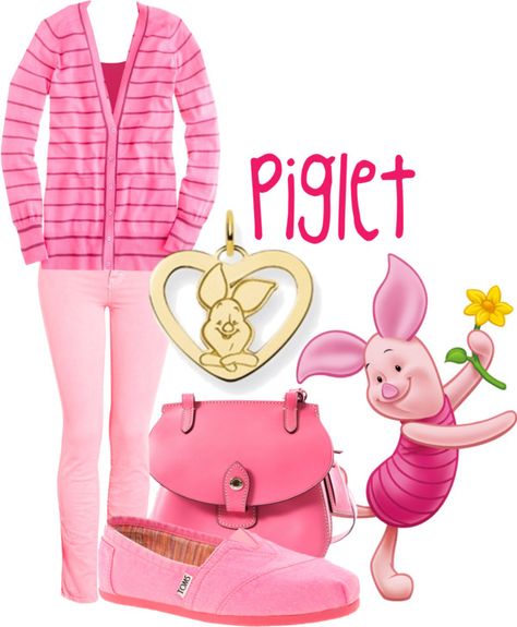 Piglet Disneybound, Friends Outfits, Outfit Disney, Disney Themed Outfits, Cute Disney Outfits, Geeky Fashion, Disney World Outfits, Winnie The Pooh Friends, Disney Bound Outfits