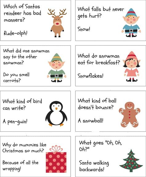 Christmas Riddles For Scavenger Hunt, Kids, Adults With Answer - Merry Christmas Memes 2019 - MerryChristmasMemes.com Christmas Riddles For Kids, Christmas Jokes For Kids, Christmas Riddles, Lunchbox Jokes, Christmas Jokes, Christmas School, Christmas Crackers, Free Christmas Printables, Jokes For Kids