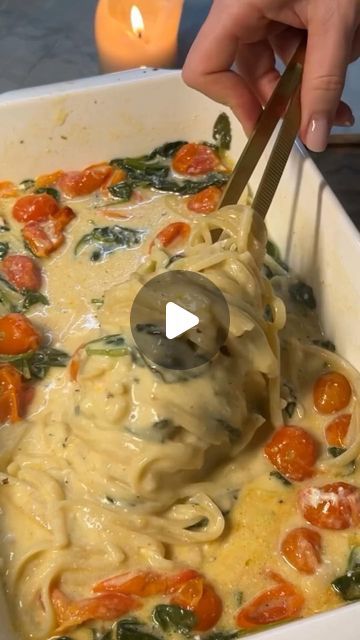 Cottage Cheese Pasta, Spaghetti With Spinach, Tomato Pasta Recipe, Spinach Tomato, Cherry Tomato Pasta, Spinach Ricotta, Ricotta Pasta, Baked Spaghetti, Spinach Pasta