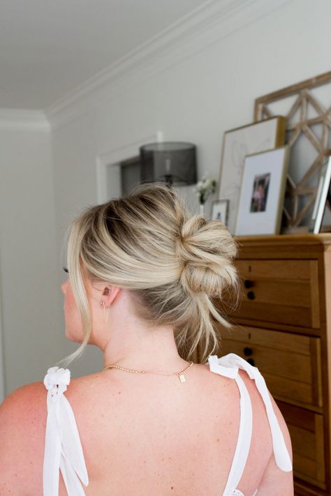 Twist Updo Tutorial, Chignon Simple, Low Bun Wedding Hair, Modern Updo, Bridesmaid Hair Inspo, The Small Things Blog, Small Things Blog, French Twist Updo, Twist Updo