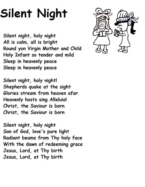 Silent Night Lyrics, This Is Gospel Lyrics, Christmas Carols Lyrics, Night Lyrics, Christmas Songs Lyrics, Nights Lyrics, Circle Time Songs, Silent Night Holy Night, Christmas Lyrics