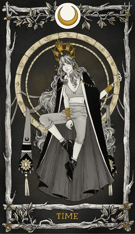 doubledaybooks: “Once, very long ago, Time fell in love... The Starless Sea Art, The Starless Sea Fanart, Time Tarot Card, Time Tarot, The Starless Sea, Erin Morgenstern, The Night Circus, Unique Tarot Decks, Book Fanart