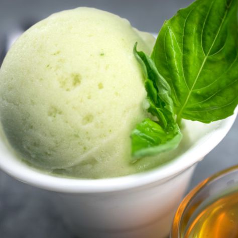 Recipes Using Honey, Basil Sorbet, Pressure Cooker Desserts, Recipe Using Honey, Slow Cooker Desserts, Best Honey, Sorbet Recipes, Culinary Herbs, Honey Recipes