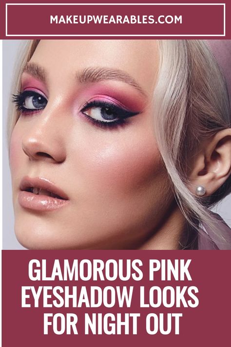 Pink Eyeshadow Looks Eye Make Up Brown Eyes, Pink Eyeshadow Looks, Playful Makeup, Pink Eyeshadow Look, Vibrant Makeup, Make Your Eyes Pop, Glam Makeup Tutorial, Velvet Cream, Pink Eyeshadow