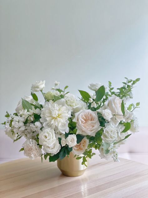 Cocktail Arrangements, Blush Centerpieces, Blush Centerpiece, Low Centerpieces, Faux Floral Arrangement, Ethereal Wedding, Beautiful Table Settings, White Wedding Flowers, Floral Designer