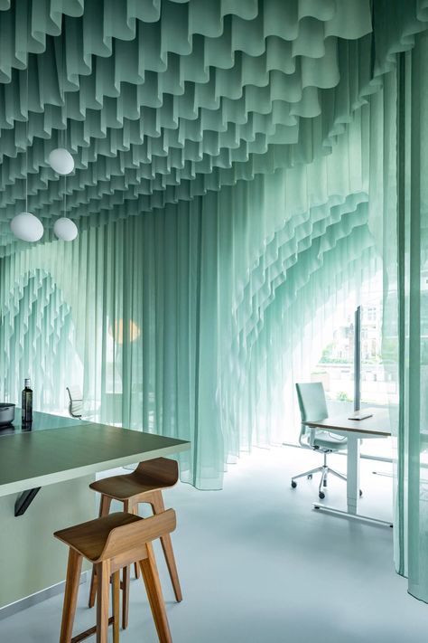 Restoration Aesthetic, Ocean Hues, Plafond Design, 카페 인테리어 디자인, Custom Drapery, Yacht Design, Global Travel, Art Installation, Office Spaces