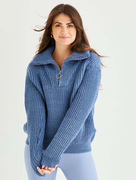 Medallist Zip Sweater in Cashmere Merino Silk DK | Sirdar Sirdar Knitting Patterns, Thick Turtleneck, Fisherman's Rib, Men And Babies, Knitting Needles Sizes, Crochet Buttons, Knitting Gift, Sweater Knitting Patterns, Baby Cardigan