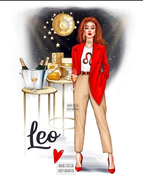 Anastasia Kosyanova, Fire Planet, Sun Color, Zodiac Sign Fashion, Element Fire, Scorpio Moon, Leo Zodiac, Artist Style, The Lion