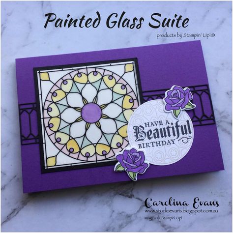 Stampin Up Graceful Glass Vellum Cards, Stampin Up Card Ideas, Stampin Up Card, Sympathy Cards Handmade, Vellum Cards, Ideas Craft, Stampin Up Catalog, Faux Stained Glass, Stamping Up Cards