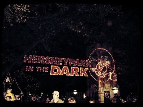 Halloween in Hershey, PA Hershey Park Halloween, Hershey Park, Thrill Seeker, Halloween Aesthetic, Halloween 2024, Summer Travel, Roller Coaster, Night Time, Happy Places