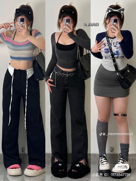 Chubby Outfit Ideas, Summer Grunge Outfits, Peony Aesthetic, Curvy Casual Outfits, Different Body Types, Fashion Kawaii, Street Outfits, Midsize Outfits, Outfit Looks