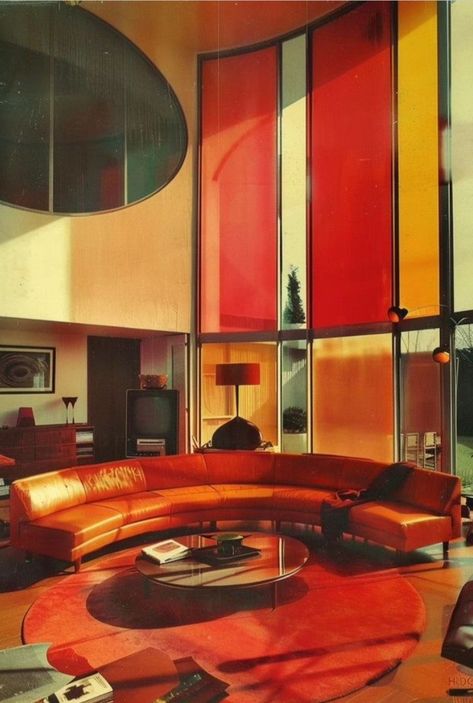 60s Futurism Interior, 1970 Architecture, Mexican Casa, 70s Sofa, 60s Interior Design, 1970s Architecture, 1980s Decor, 60s Interior, San Francisco Interiors