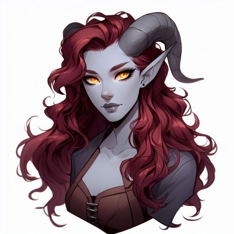 Ai art of Khilis Chthonic Tiefling, Winged Tiefling Female Art, Red Tiefling Woman, Tiefling Rouge, Tiefling Female Character Design, Dnd Tiefling Female, Female Tiefling, Tiefling Female, Dnd Tiefling