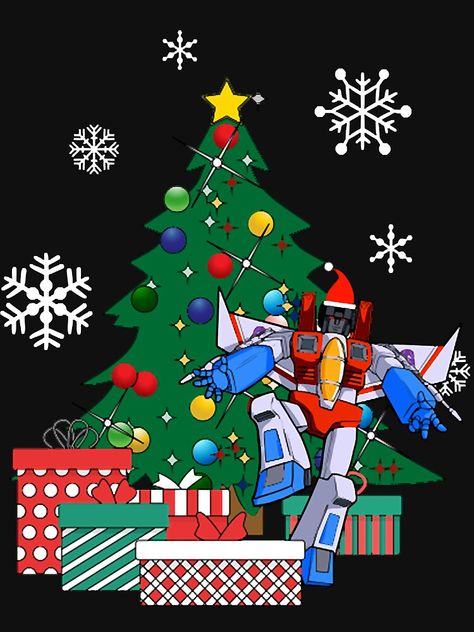 Transformers Christmas Tree, Transformers Christmas Art, Christmas Transformers, Transformers Christmas, Christmas Robot, Optimus Prime Art, Transformers Soundwave, Transformers Starscream, Transformers 4