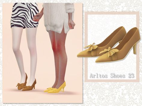 Sims 4 Cc Victorian Shoes, Sims 4 Kitten Heels, Sims Regency, Cottagecore Shoes, Rococo Shoes, Edwardian Shoes, Sims Medieval, Clothes Cc, Historical Shoes