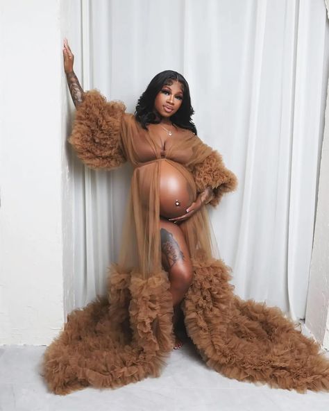 Our nude maternity robe is still available for order.. #maternityrobe #MomToBeStyle #MaternityGlam #BabyBumpChic #PregnancyFashion #BumpAndBeyond #MaternityRobeStyle #ExpectingElegance #MommyChic #PregnancyGlow #BumpInStyle #MaternityStyleHub #BumpAndBeyondFashion #MomToBeWardrobe #PregnancyChic #ExpectingFashionFinds #DressTheBump #MaternityGlam #MommyFashionFiesta #BabyBumpStyle #RadiantMomsFashion Pregnant Women Dresses, Reception Gowns, Baby Bump Style, Dresses For Pregnant Women, Mommy Style, Half Sleeve Dresses, Maternity Shoot, Bridal Robes, Maternity Shops