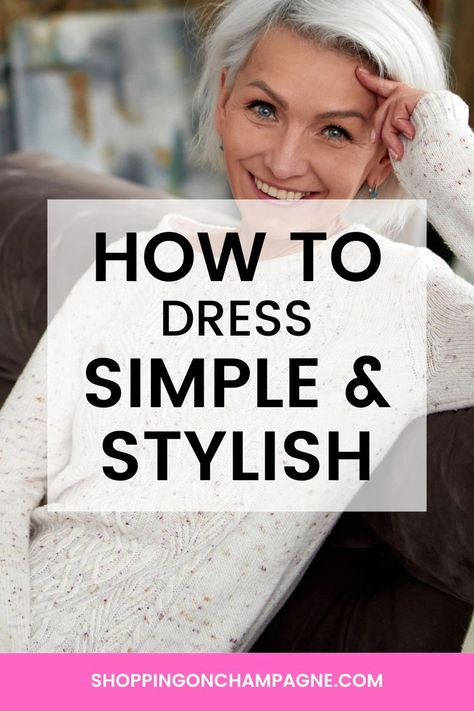 How to Dress Simple And Stylish — Shopping on Champagne | Nancy Queen | Fashion Blog Cream Fisherman Sweater Outfit, Ageless Style Over 70, Over 60 Fashion Classy, Over 70 Womens Fashion, Nancy Queen, How To Dress In Your 70's, Striped Armchair, Dressing Simple, Classic Wardrobe Basics