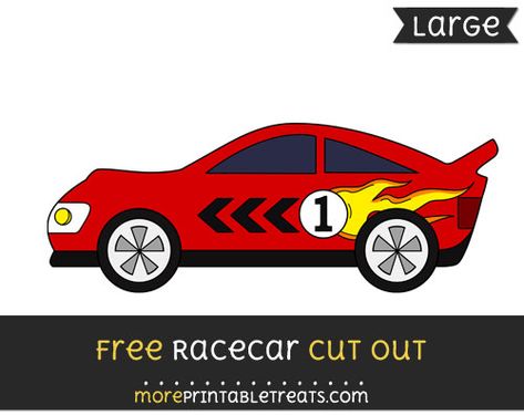 Free Racecar Cut Out - Large size printable Car Cutout, Car Template, 2023 School, Rio 2, Computer Paper, Clip Cards, Hot Wheels Cars, Board Ideas, Car Photos