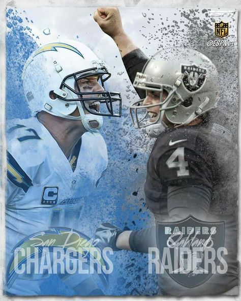 Chargers vs Raiders Raiders Vs Chargers, Justin Herbert, San Diego Chargers, Watch Party, Football Games, Sports Fan, American Football, Football Helmets, San Diego